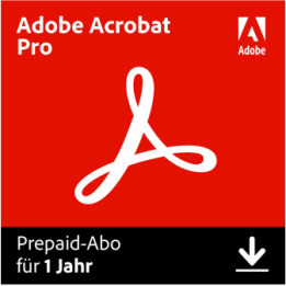 Adobe Acrobat Pro DC 1 Jahres Subsrciption
