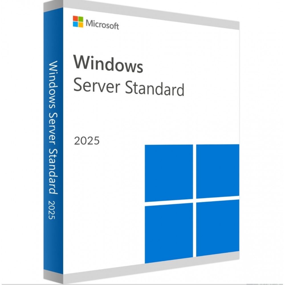 Microsoft Server 2025 Standard OEM Systembuilder PACK incl. COA (Certificate of Authentication) und DVD. Englisch
