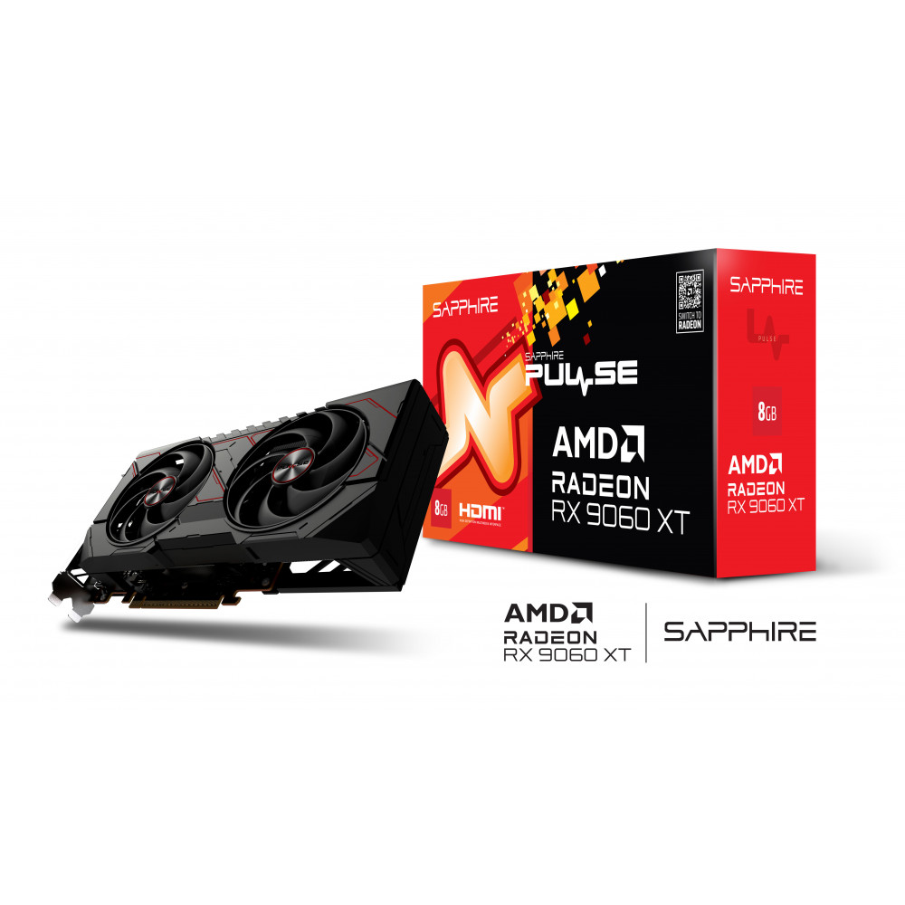 Sapphire Radeon RX9060XT Pulse Gaming OC 8GBGDDR6 2xHDMI DP