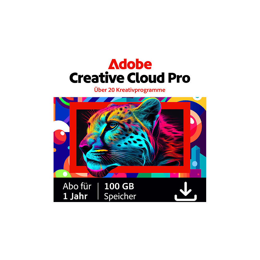 Adobe Creative Cloud Pro 1 Jahr Prepaid (keine Teamlizenz)