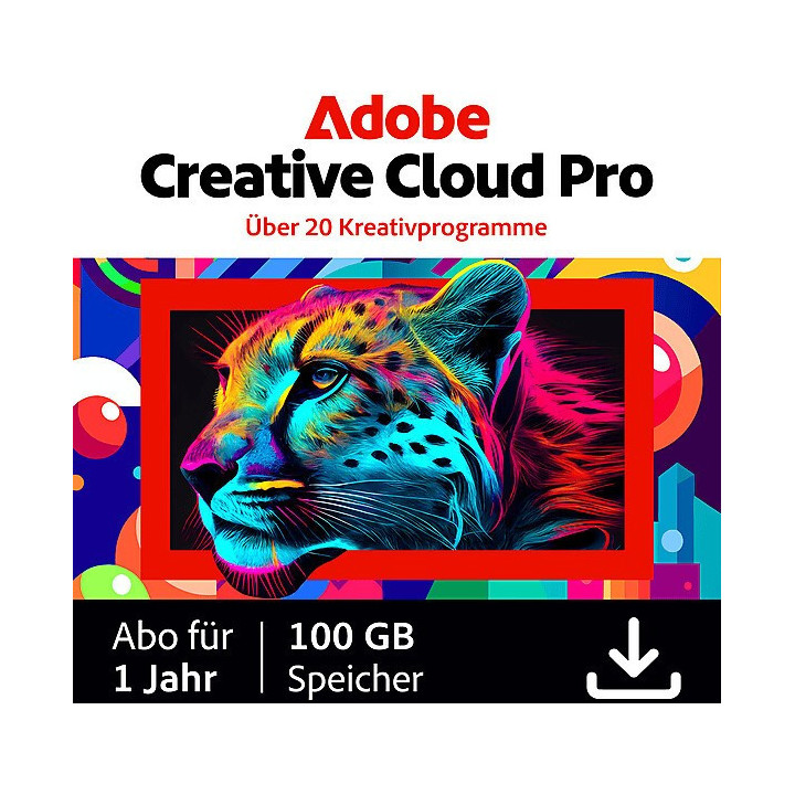 Adobe Creative Cloud Pro 1 Jahr Prepaid (keine Teamlizenz)